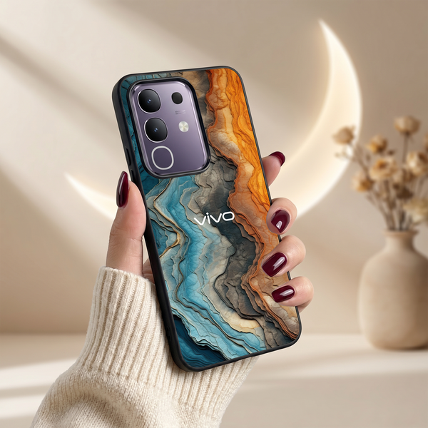 Layered Marble MB Case for Vivo T4X