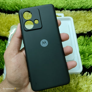 Black Silicone case for Motorola Edge 40 Neo