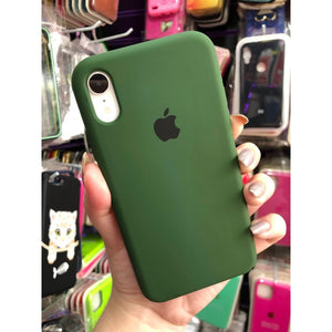 Dark Green Original Silicone case for Apple iphone XR