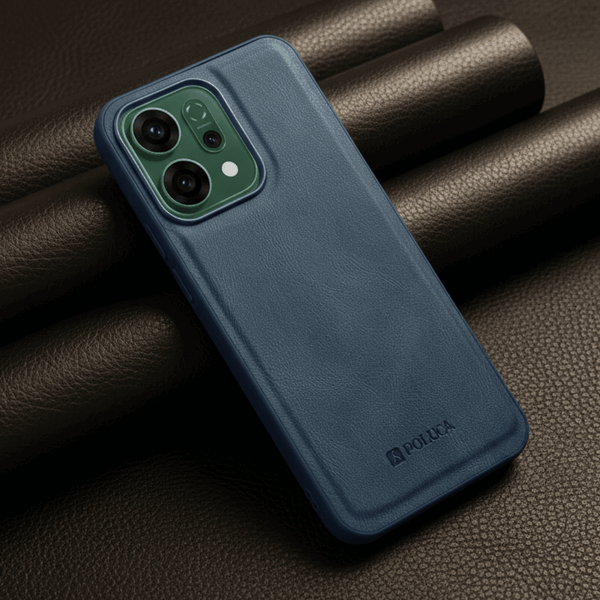 Dark Blue Standard Leather Case for Oppo Reno 14