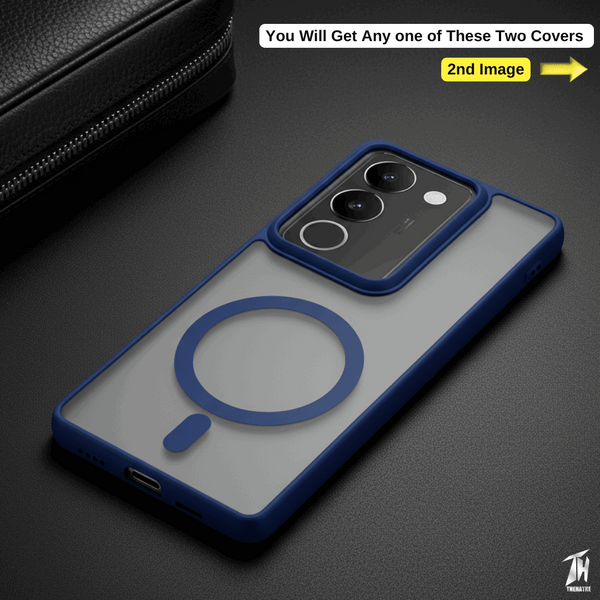 KYRON Dark Blue Matte  Case for Vivo V27