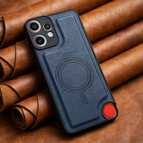 Crest Dark Blue Leather Case for CMF PHONE 2 Pro