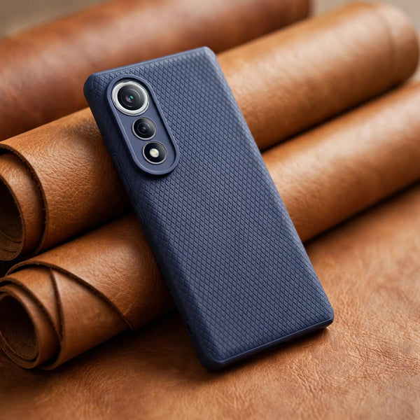 Dark Blue Line Wave Silicone Case for Tecno Pova Curve 5G