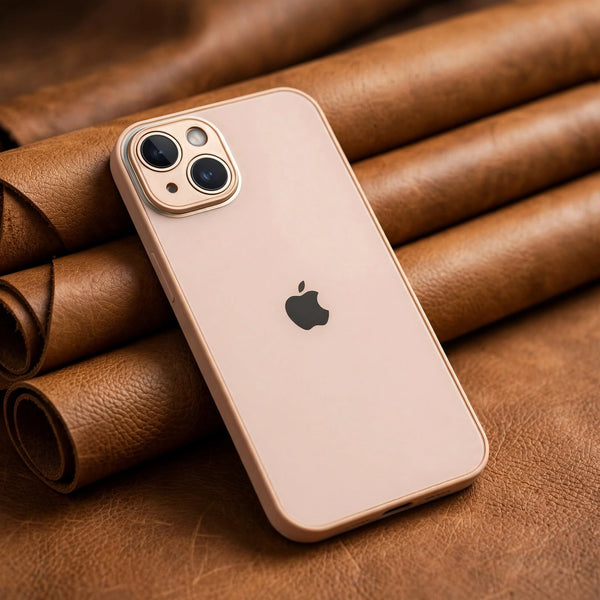 Peach camera Safe mirror case for Apple iphone 14 plus