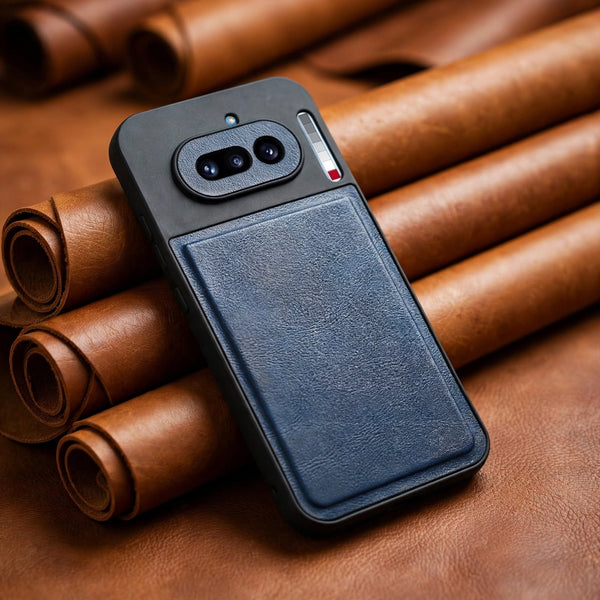 Velora Blue Leather Case for Nothing Phone 4a