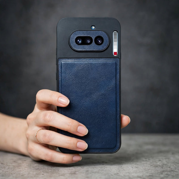 Velora Blue Leather Case for Nothing Phone 4a