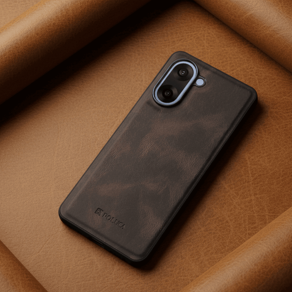 Dark Brown Standard Leather Case for Oneplus Nord Ce 5