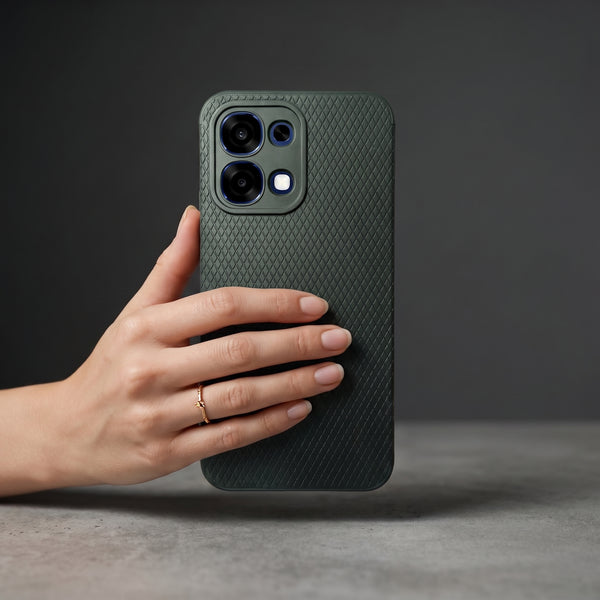 Black Line Wave Silicone Case for Oppo F31