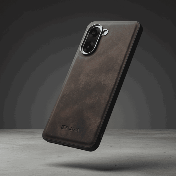 Dark Brown Standard Leather Case for Oneplus Nord Ce 5