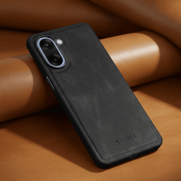 Black Standard Leather Case for Oneplus Nord Ce 5