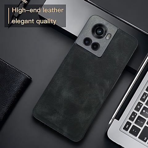 Black Classic Leather Case for Oneplus 10R