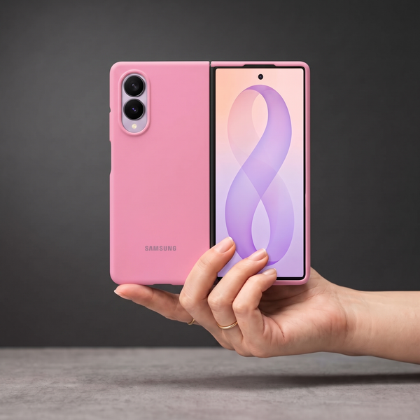 Pink Original Silicone case for Samsung Z Fold 8 5G