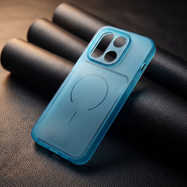 Sky Blue Amber Silicone Case for Oneplus 15