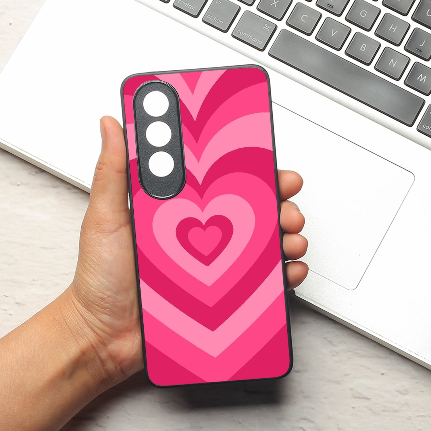 Retro Love metal back case for Oneplus Nord CE 4