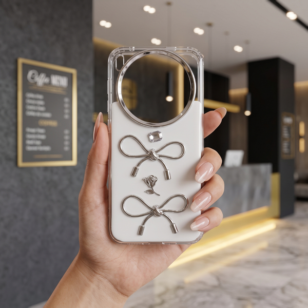 Diamond Ribbon Silicone Hard Case for Vivo X300