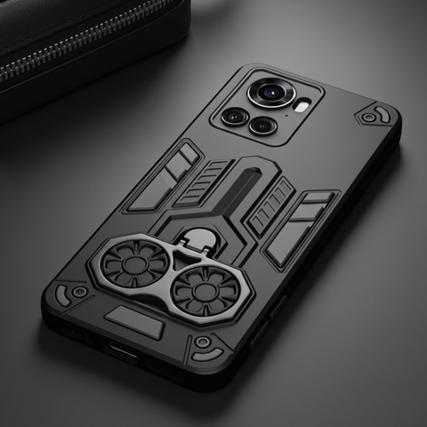 Black Cycle Armor Silicone Case for Oneplus 10R