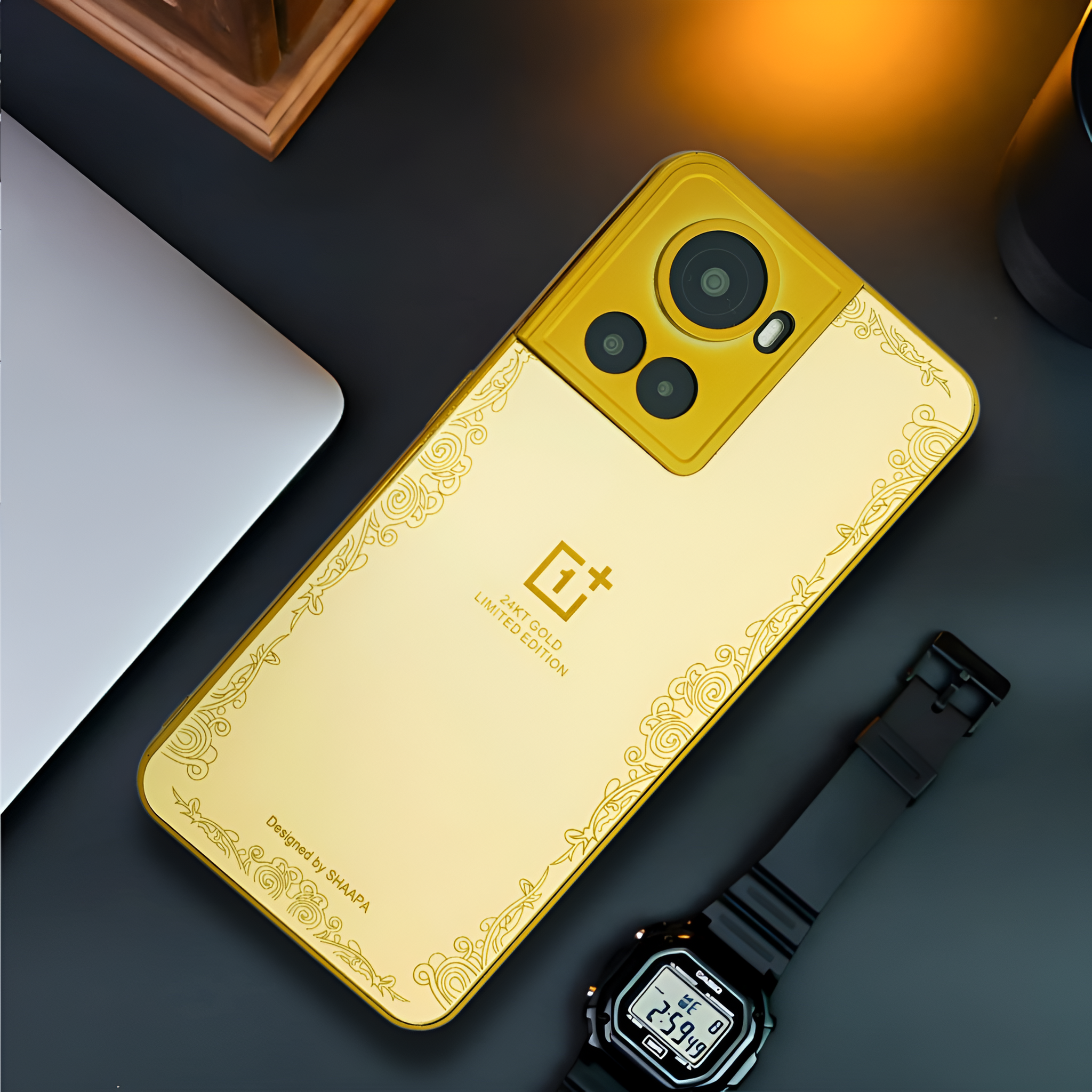 Luxury Gold Mirror case for Oneplus 10r