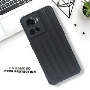 Black Line Wave Silicone Case for Oneplus 10R