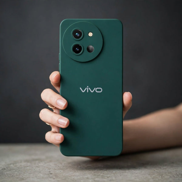 Dark Green Camera Original Silicone case for Vivo T3X