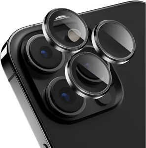 Grey Metallic camera ring lens guard for Apple iphone 15 Pro