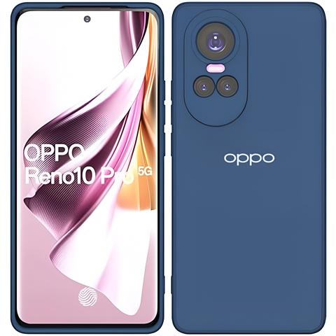 Dark Blue Camera Original Silicone case for Oppo Reno 10 Pro