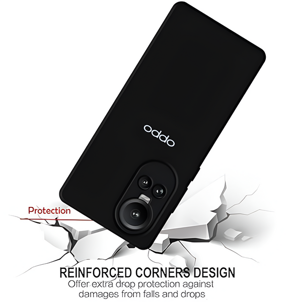 Black Camera Original Silicone case for Oppo Reno 10