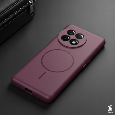 CAVEN Dark Pink Silicone case for Oneplus 11R