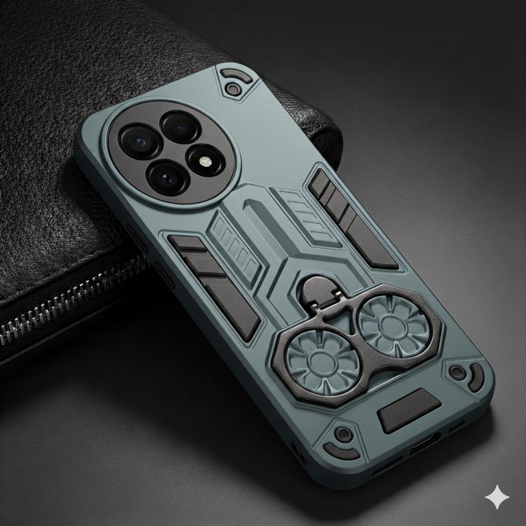 Green Cycle Armor Silicone Case for Oneplus 11R