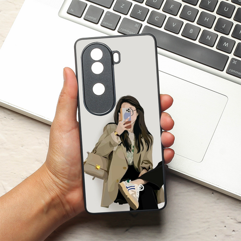 Chic Snap metal back case for Vivo V40e