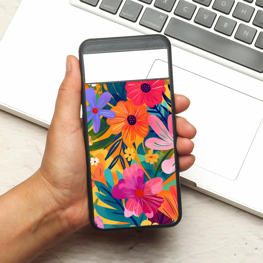 Bloom Burst metal back case for Google Pixel 8A
