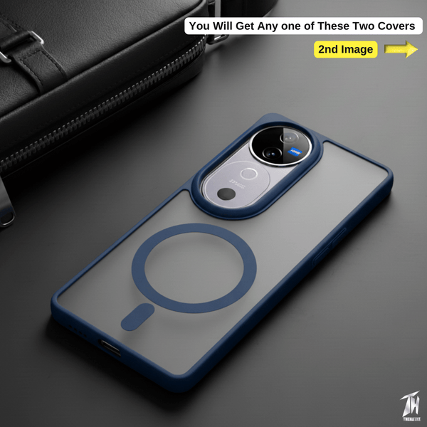 KYRON Dark Blue Matte  Case for Vivo V40