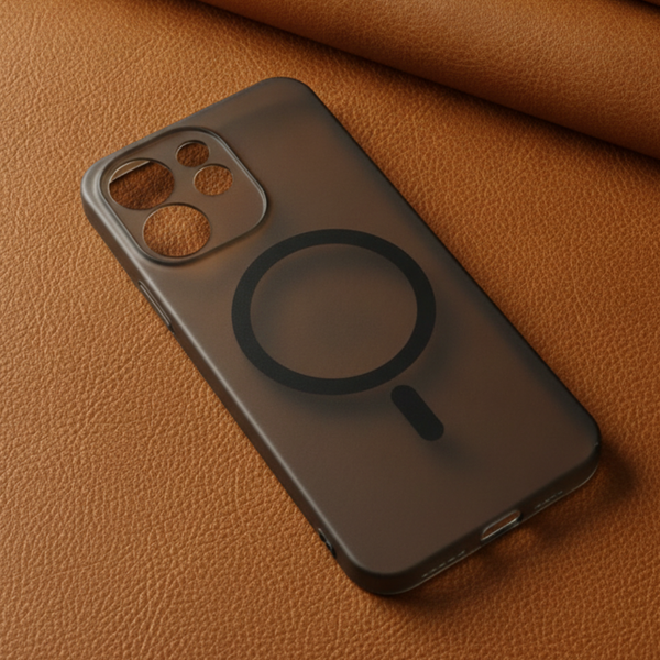 Black Paper Matte Magsafe Case for Oppo Reno 15 Pro
