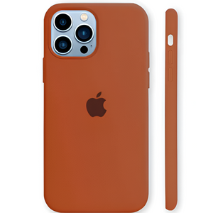 Brown Original Silicone case for Apple iphone 14 Pro Max