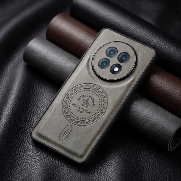 Santa Crest Grey Leather Case for Oppo F31 Pro Plus