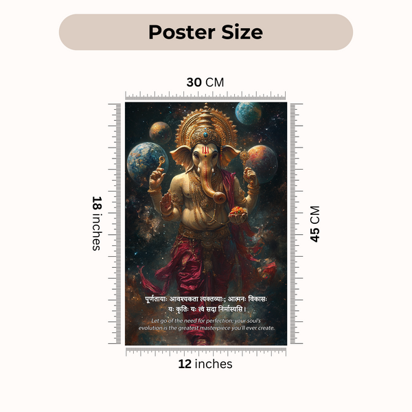 Ganesh Ji Combo Poster ( Set of 6 Posters )