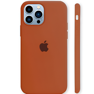Brown Original Silicone case for Apple iphone 12 Pro
