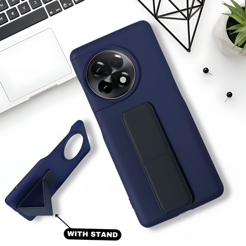 FlexiStand Dark Blue Silicone case for Oneplus 11