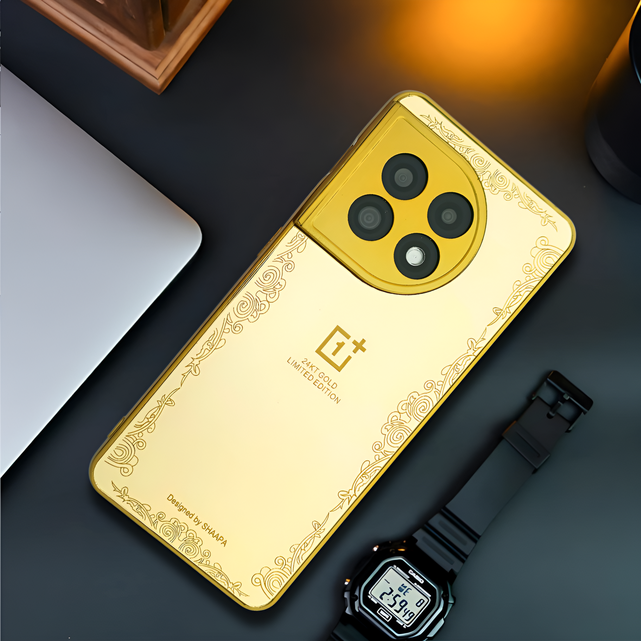 Luxury Gold Mirror case for Oneplus 11r