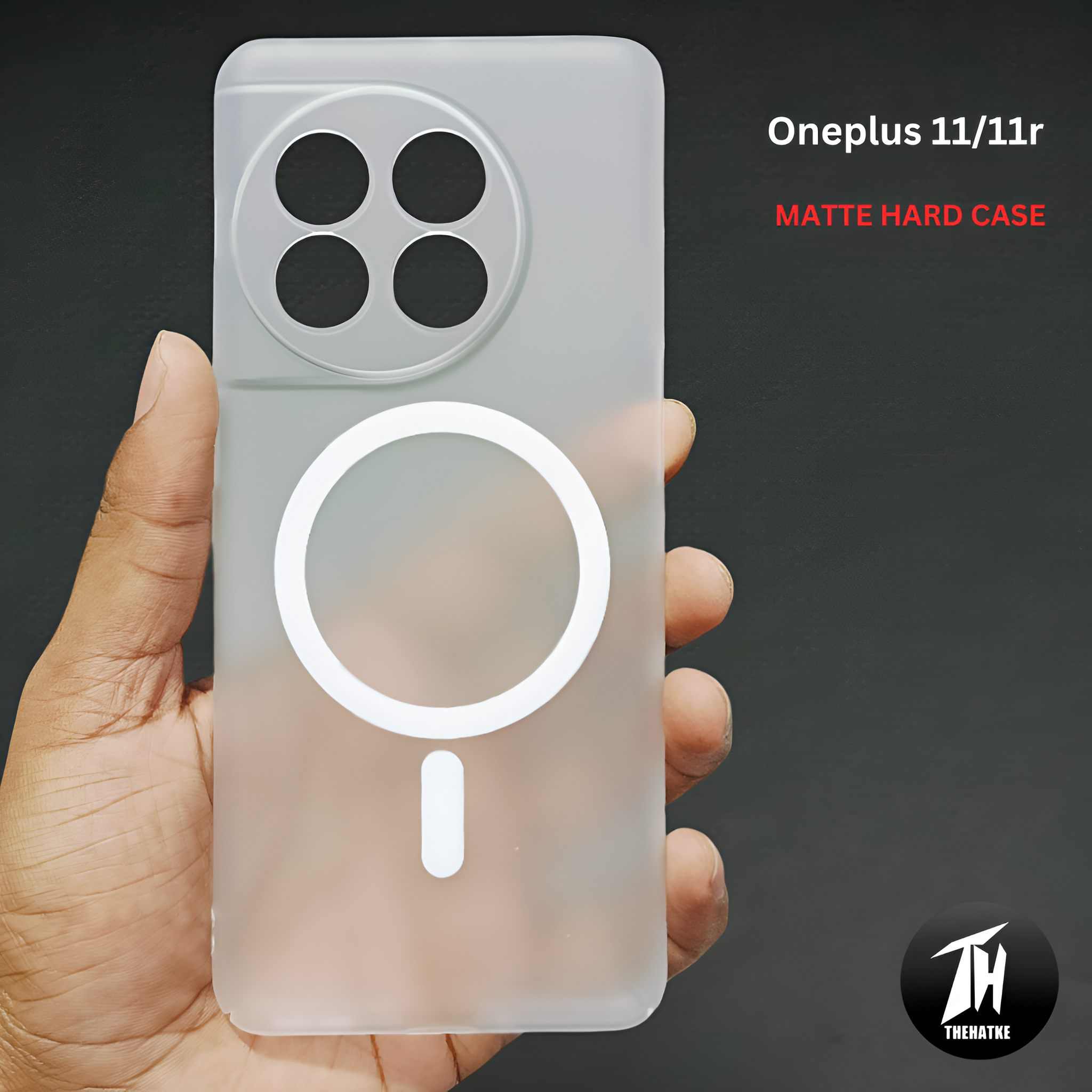 White Paper Matte Magsafe Case for Oneplus 11