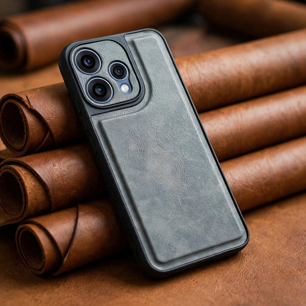 Velora Grey Leather Case for Oppo Reno 15