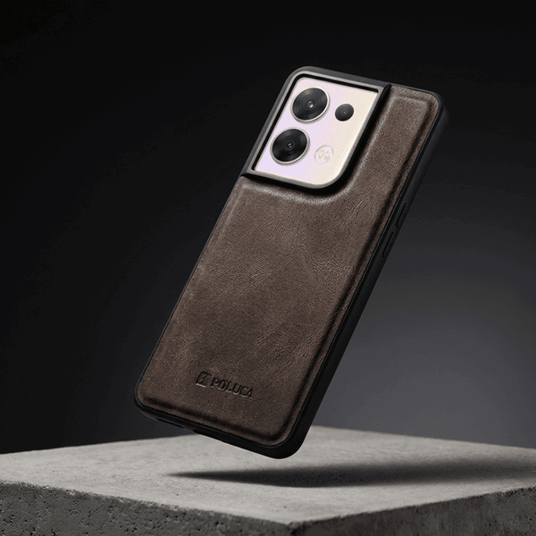 Light Brown Standard Leather Case for Oppo Reno 8
