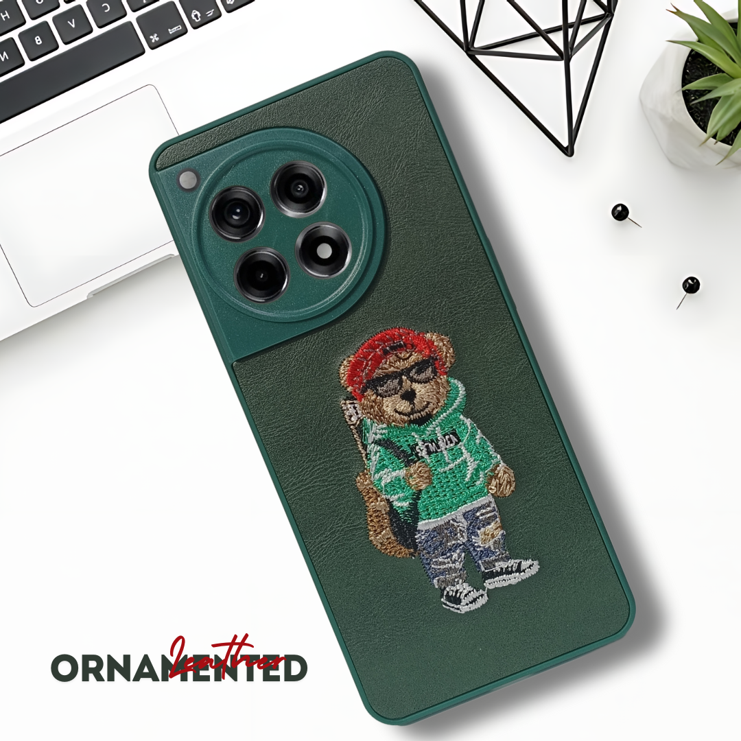 Green leather Guitar Camera Ornamented for Oneplus 12R