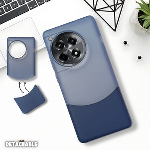 Dark Blue Detach Matte Case For Oneplus 12R