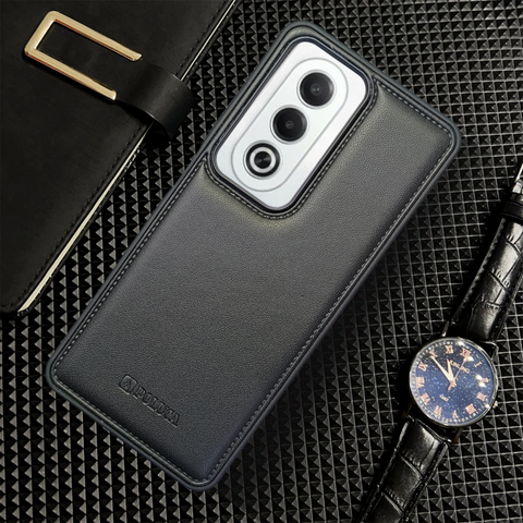 Prime Leather Black Leather Case for Oppo K12X