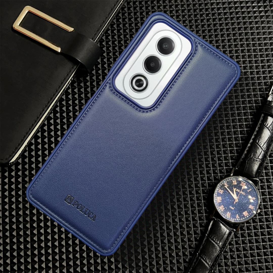 Prime Leather Dark Blue Leather Case for Oppo K12X