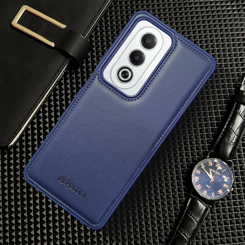 Prime Leather Dark Blue Leather Case for Oppo K12X
