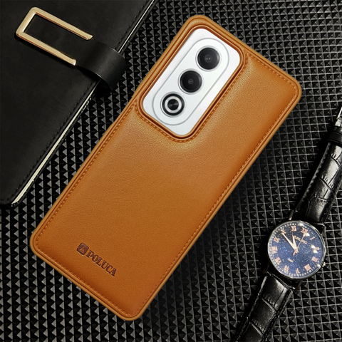 Prime Leathe Brown Leather Case for Oppo K12X