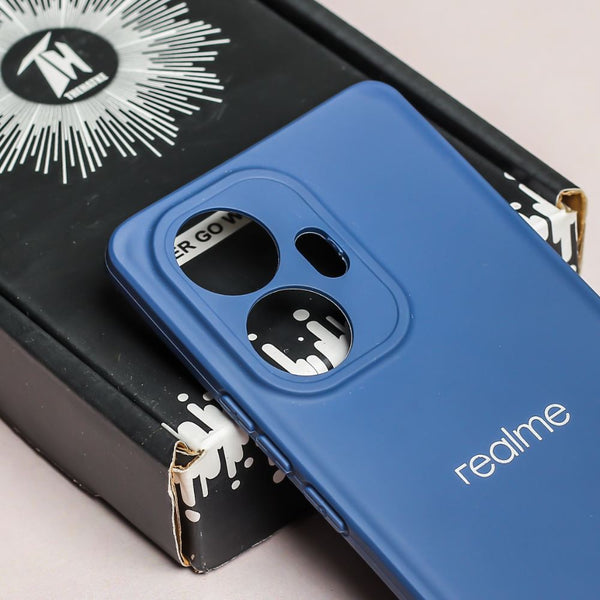 Dark Blue Spazy Silicone Case for Realme 10 Pro Plus