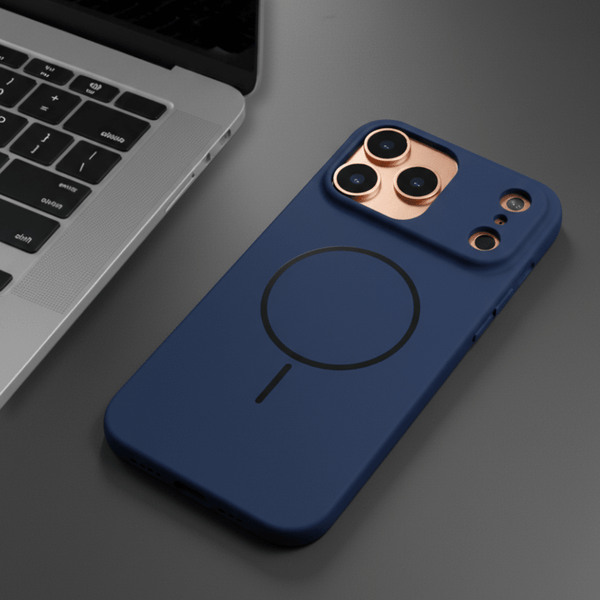 CAVEN Dark Blue Silicone case for Apple Iphone 17 Pro Max