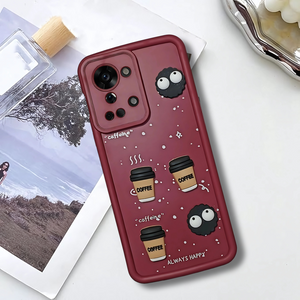 Mehroon COFFEE (ALWAYS HAPPY) Silicone case for Oneplus Nord 2T
